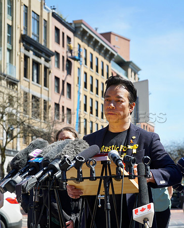 Mayor Ken Sim, Councillor Sarah Kirby-Yung, and Gastown Vancouver-2 4392