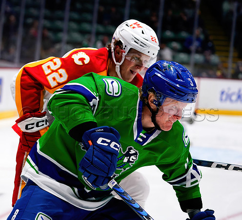 Wesley Shaw Calgary Wranglers at Abbotsford Canucks  20230412 -4176-SharpenAI-Standard