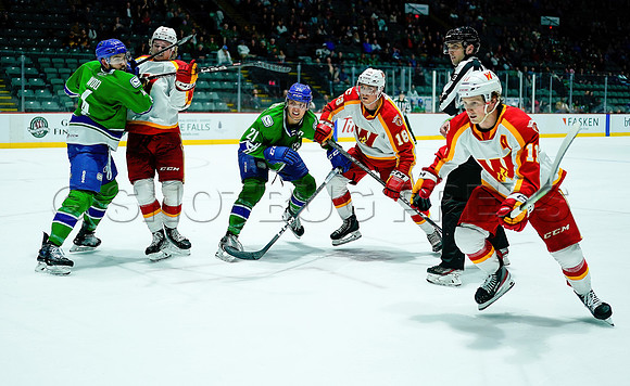Wesley Shaw Calgary Wranglers at Abbotsford Canucks  20230412 -4209-SharpenAI-Standard