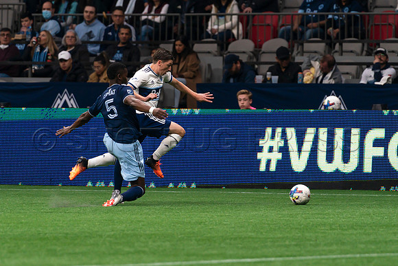 Sat, April 2, 2022 The Vancouver Whitecaps FC clinch a 1-0 win over Sporting Kansas City in Vancouver.