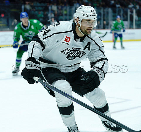 The Abbotsford Canucks come back to defeat the Ontario Reign 4-3 in OT, at the Abbotsford Event Centre, in Abbotsford, Apr 7, 2023