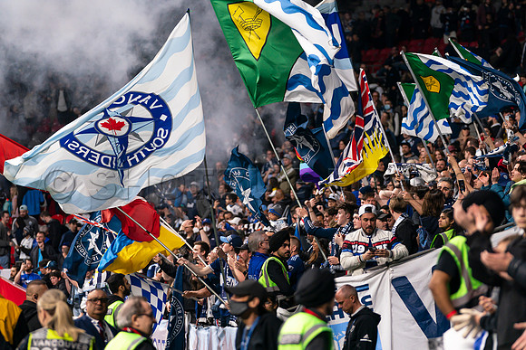 Sat, April 2, 2022 The Vancouver Whitecaps FC clinch a 1-0 win over Sporting Kansas City in Vancouver.