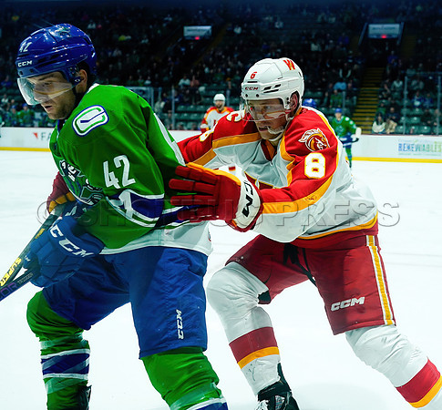 Wesley Shaw Calgary Wranglers at Abbotsford Canucks  20230412 -4141-SharpenAI-Standard
