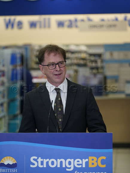 Adrian Dix at Shoppers Drug Mart in Vancouver, BC, Canada, May 31, 2023.
