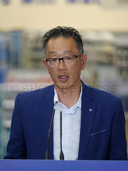 Adrian Dix at Shoppers Drug Mart in Vancouver, BC, Canada, May 31, 2023.