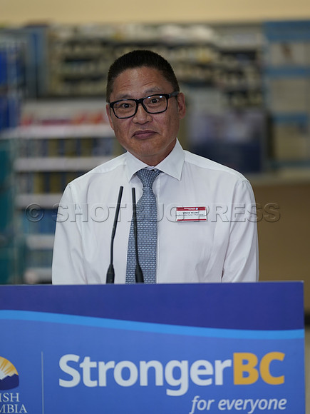 Adrian Dix at Shoppers Drug Mart in Vancouver, BC, Canada, May 31, 2023.