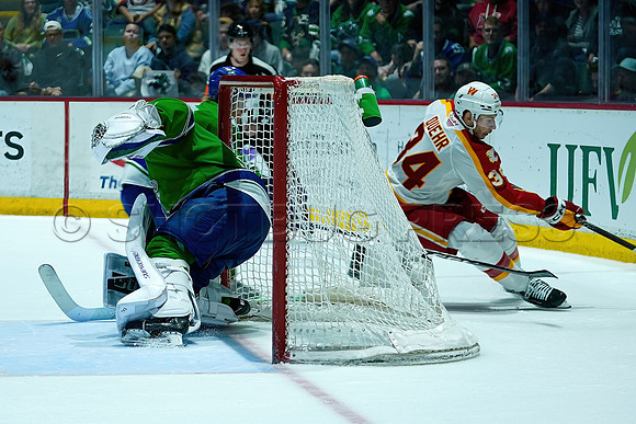 Wes Shaw Calgary Wranglers defeat the Abbotsford Canucks 3-2  20230505 -4405-SharpenAI-Standard
