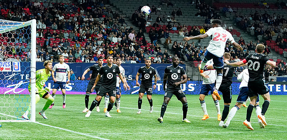 Minnesota United FC at Vancouver Whitecaps FC at BC Place, in Vancouver, BC, Canada, May 6, 2023.