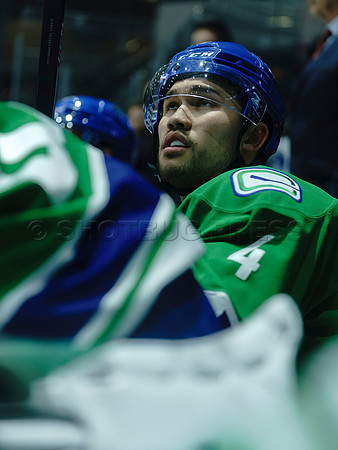 The Abbotsford Canucks come back to defeat the Ontario Reign 4-3 in OT, at the Abbotsford Event Centre, in Abbotsford, Apr 7, 2023