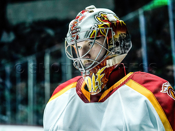 Wes Shaw Calgary Wranglers defeat the Abbotsford Canucks 3-2  20230505 -4417-SharpenAI-Motion