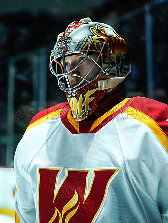 Wes Shaw Calgary Wranglers defeat the Abbotsford Canucks 3-2  20230505 -4442-SharpenAI-Motion