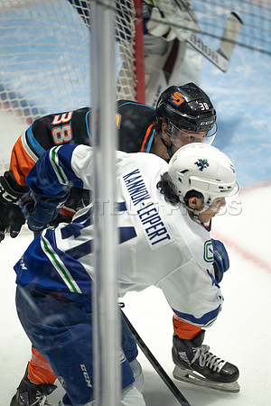 Abbotsford Canucks defeat San Diego Gulls 4-2 on Sunday, Jan 23, 2022 at Abbotsford Centre.