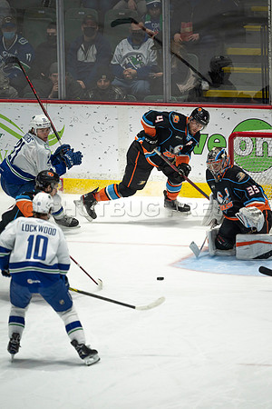 Abbotsford Canucks defeat San Diego Gulls 4-2 on Sunday, Jan 23, 2022 at Abbotsford Centre.