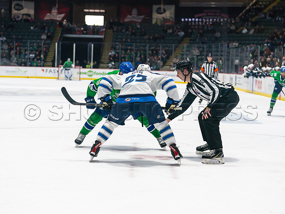 Wed, March 16, 2022 Abbotsford Canucks make an epic comeback to take a 5-4 win in OT against the Manitoba Moose in Abbotsford, BC