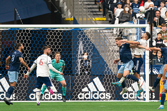 Sat, April 2, 2022 The Vancouver Whitecaps FC clinch a 1-0 win over Sporting Kansas City in Vancouver.