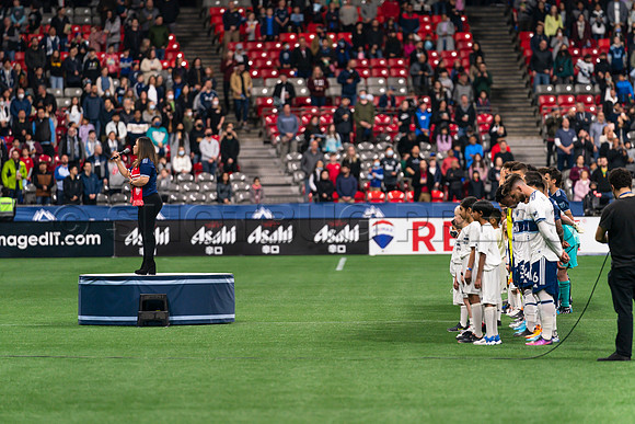 Sat, April 2, 2022 The Vancouver Whitecaps FC clinch a 1-0 win over Sporting Kansas City in Vancouver.