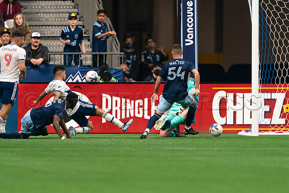 Sat, April 2, 2022 The Vancouver Whitecaps FC clinch a 1-0 win over Sporting Kansas City in Vancouver.