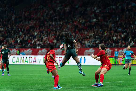 Canada’s Women’s National Soccer Team celebrated 2-0 Olympic Gold win over Nigeria in Vancouver, Canada
