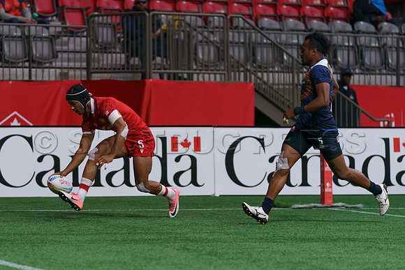 Sunday April 17, 2022, Highlights of the Canada Sevens Rugby at BC Place