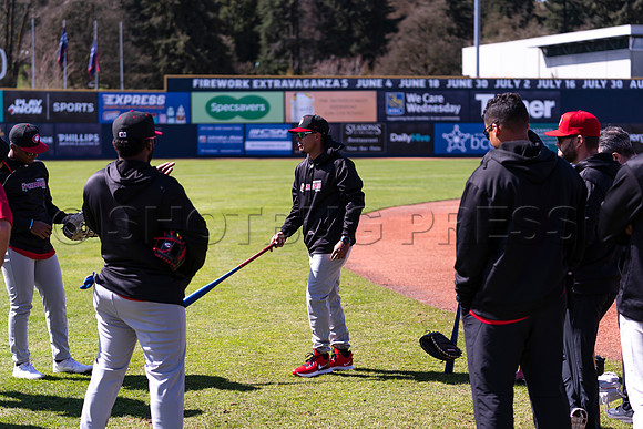 Tue, Apr. 5, 2022 The Vancouver Canadians held practice today at Nat Bailey Stadium