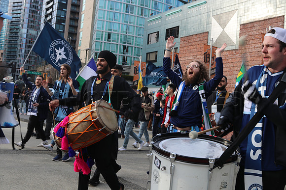 Sat Apr 9, 2022 Sikh Motorcycle Club rides to BC Place for Vaisakhi celebration