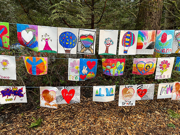 Drive-thru Candlelight vigil at the Lynn Canyon Park, North Vancouver, in community support of mass stabbings March 26, 2021.