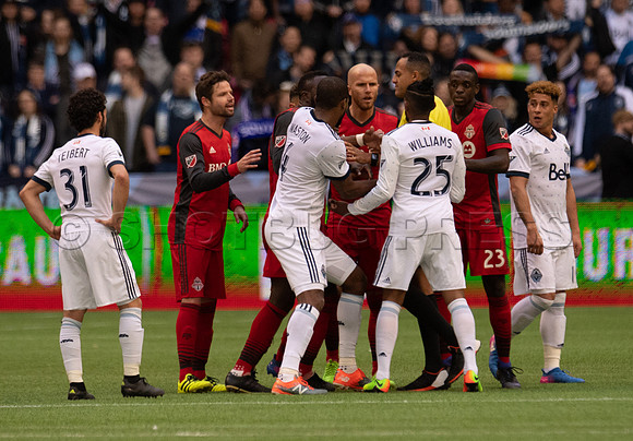 Vancouver Whitecaps lose to Toronto FC, 2-0, March 18, 2017
