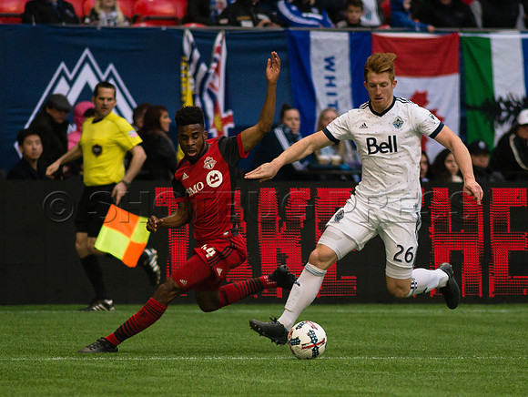 Vancouver Whitecaps lose to Toronto FC, 2-0, March 18, 2017