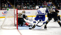 Abbotsford Canucks take a 3-2 seasons opener win in overtime over Henderson Silver Knights in Abbotsford, Friday, October 23, 2021