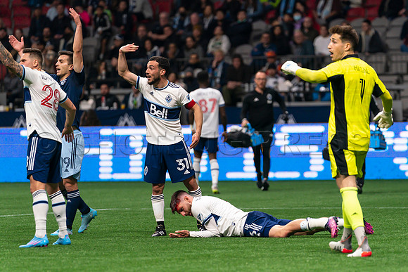 Sat, April 2, 2022 The Vancouver Whitecaps FC clinch a 1-0 win over Sporting Kansas City in Vancouver.