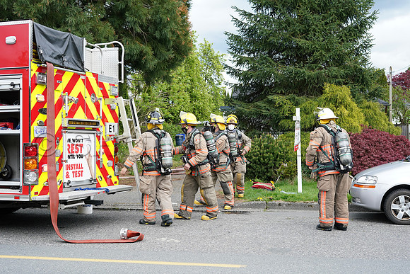 House fire at 9708 Carbould in Chilliwack  April 25, 2021