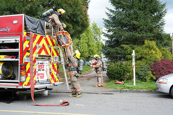 House fire at 9708 Carbould in Chilliwack  April 25, 2021