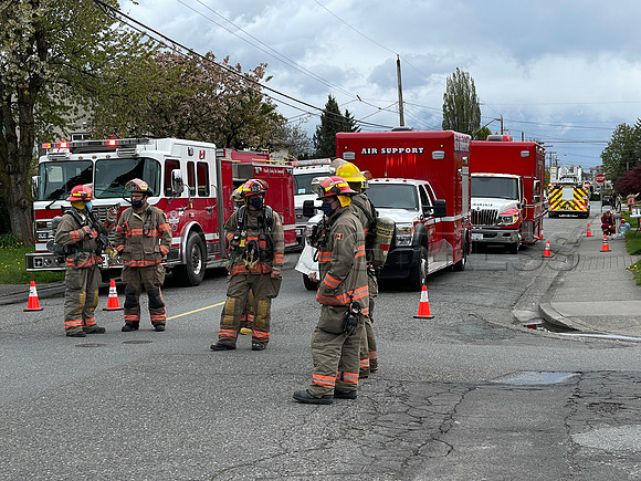 House fire at 9708 Carbould in Chilliwack  April 25, 2021