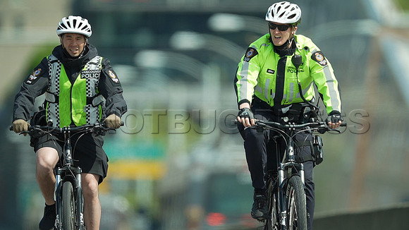 Extinction Rebellion blocks Granville Street Bridge in Vancouver, May 2, 2021