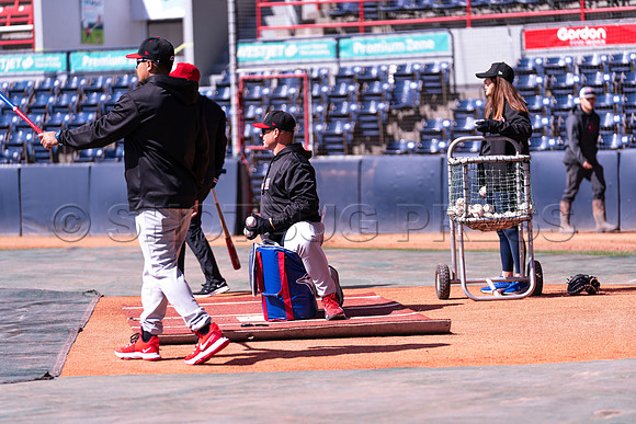 Tue, Apr. 5, 2022 The Vancouver Canadians held practice today at Nat Bailey Stadium