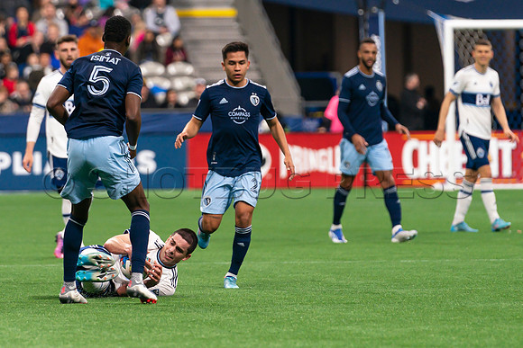 Sat, April 2, 2022 The Vancouver Whitecaps FC clinch a 1-0 win over Sporting Kansas City in Vancouver.