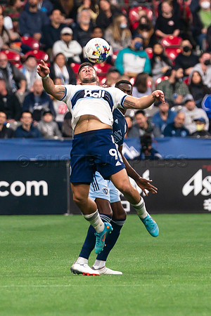 Sat, April 2, 2022 The Vancouver Whitecaps FC clinch a 1-0 win over Sporting Kansas City in Vancouver.
