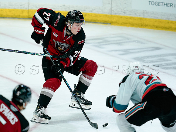 Wes Shaw Kelowna Rockets at Vancouver Giants 20250222 -287955