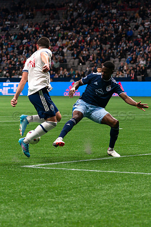 Sat, April 2, 2022 The Vancouver Whitecaps FC clinch a 1-0 win over Sporting Kansas City in Vancouver.