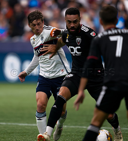 Wes Shaw DC United and Vancouver FC tie game at 2-2  20230930 -71493