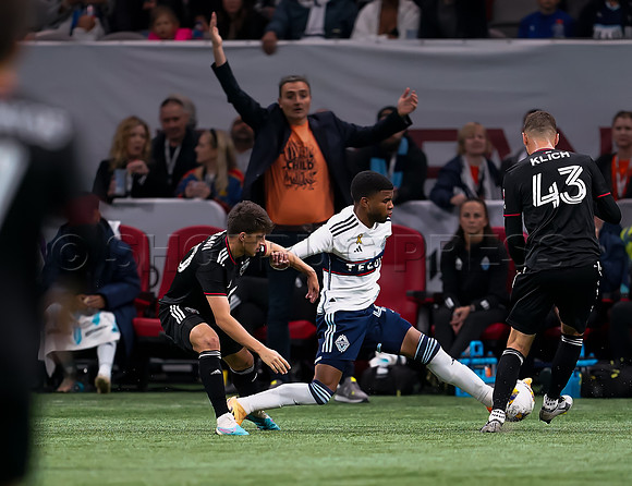 Wes Shaw DC United and Vancouver FC tie game at 2-2  20230930 -71836