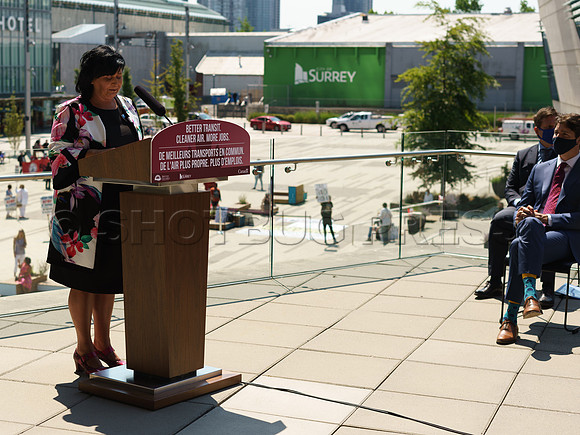 PM Justin Trudeau in Surrey to announce a 1.3 Billion Dollar fund for new Skytrain to Langley