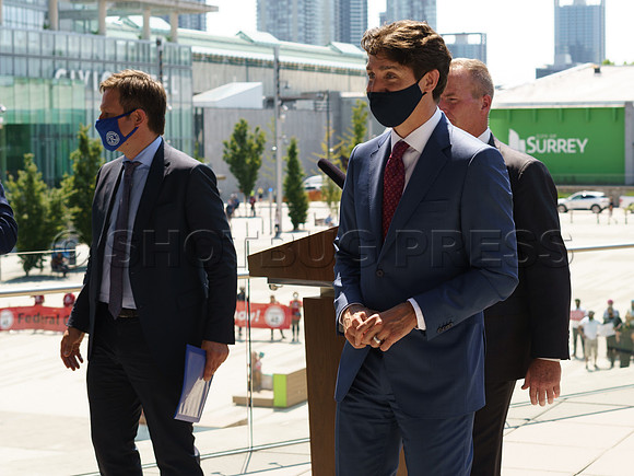 PM Justin Trudeau in Surrey to announce a 1.3 Billion Dollar fund for new Skytrain to Langley