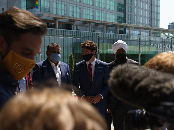 PM Justin Trudeau in Surrey to announce a 1.3 Billion Dollar fund for new Skytrain to Langley