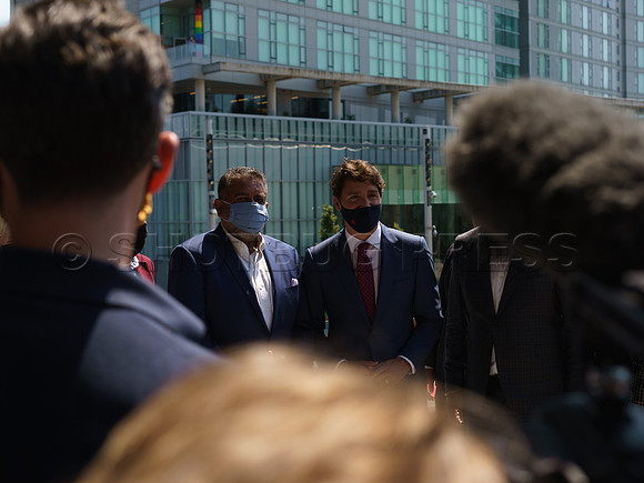 PM Justin Trudeau in Surrey to announce a 1.3 Billion Dollar fund for new Skytrain to Langley