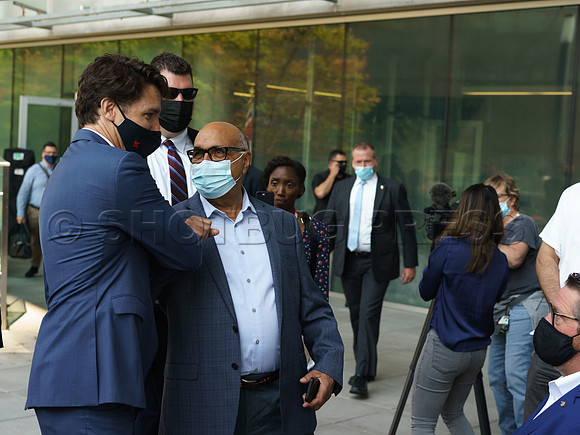 PM Justin Trudeau in Surrey to announce a 1.3 Billion Dollar fund for new Skytrain to Langley