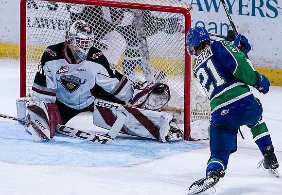 Wes Shaw Swift Current Bronco's at Vancouver Giants  20231013 -86031