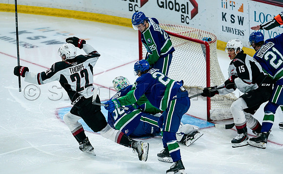 Wes Shaw Swift Current Bronco's at Vancouver Giants  20231013 -86186