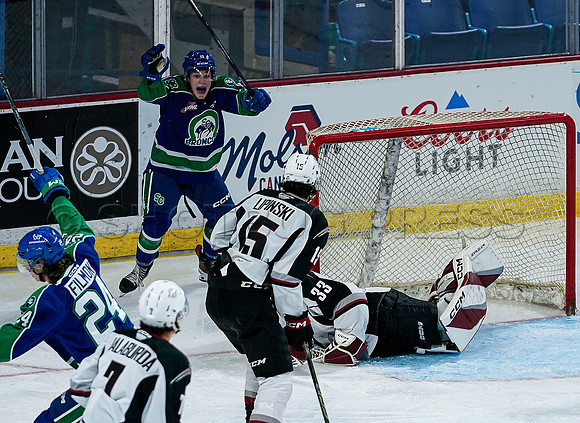 Wes Shaw Swift Current Bronco's at Vancouver Giants  20231013 -86394