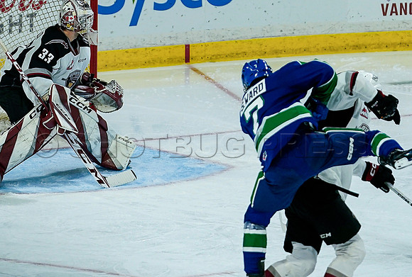 Wes Shaw Swift Current Bronco's at Vancouver Giants  20231013 -86428